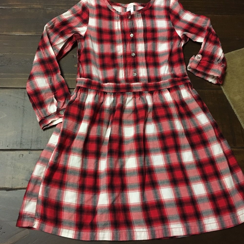 ❌SOLD❌Carter’s red plaid dress size 7